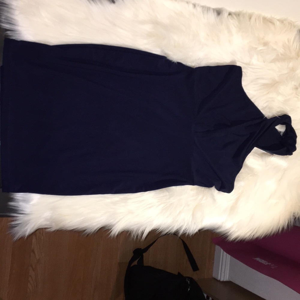 Misguided cross neck mini dress